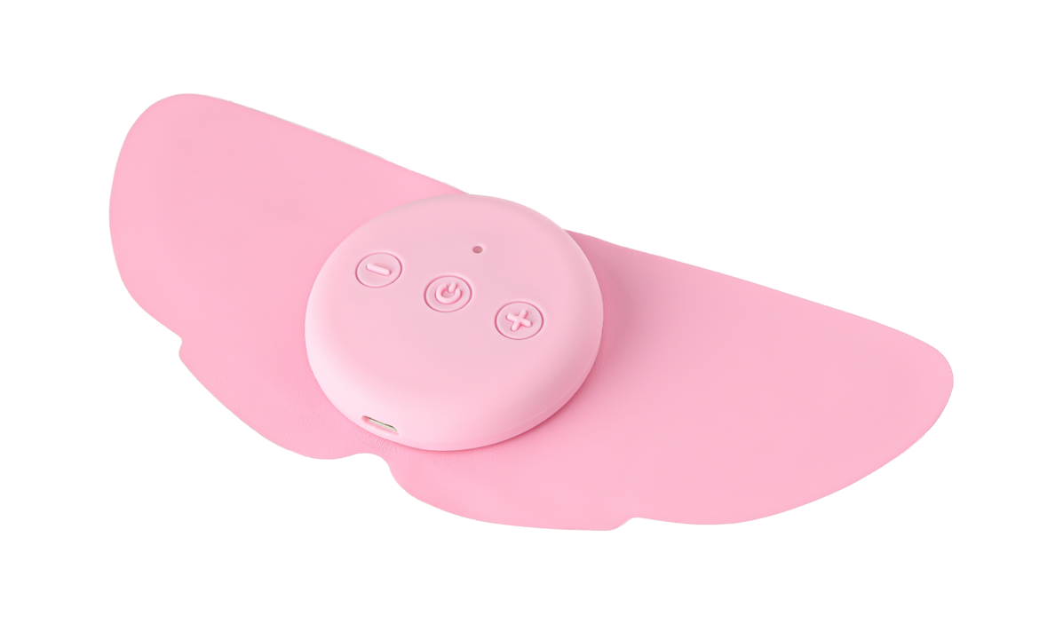 period pain relief device side